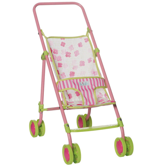 Baby Stella Stroller - Pink & Green