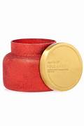 CB 19oz Volcano Red Glitter Candle