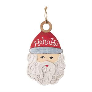MP Santa wood door hanger