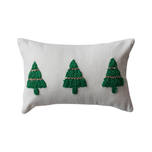 CC Christmas tree pillow green