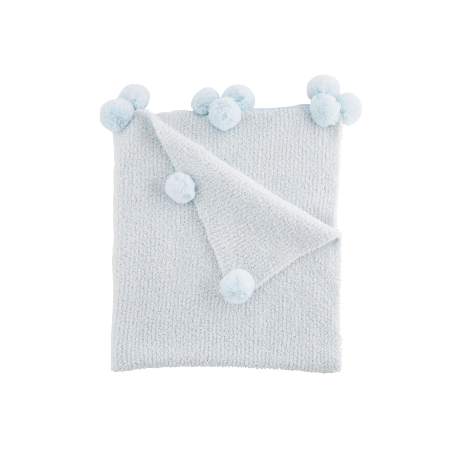 Chenille Blue Baby Blanket