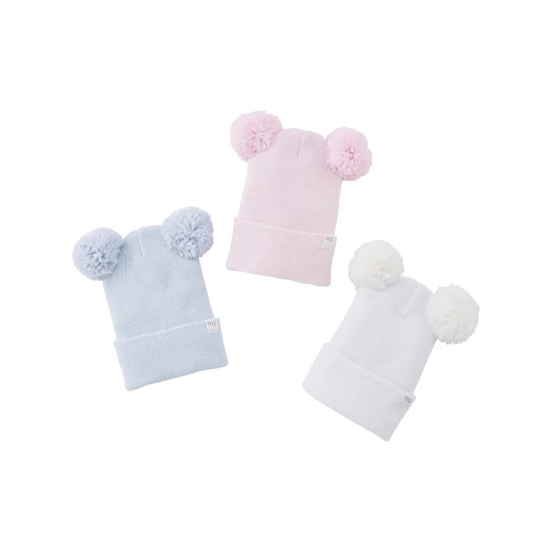 Pom-Pom Newborn Cap
