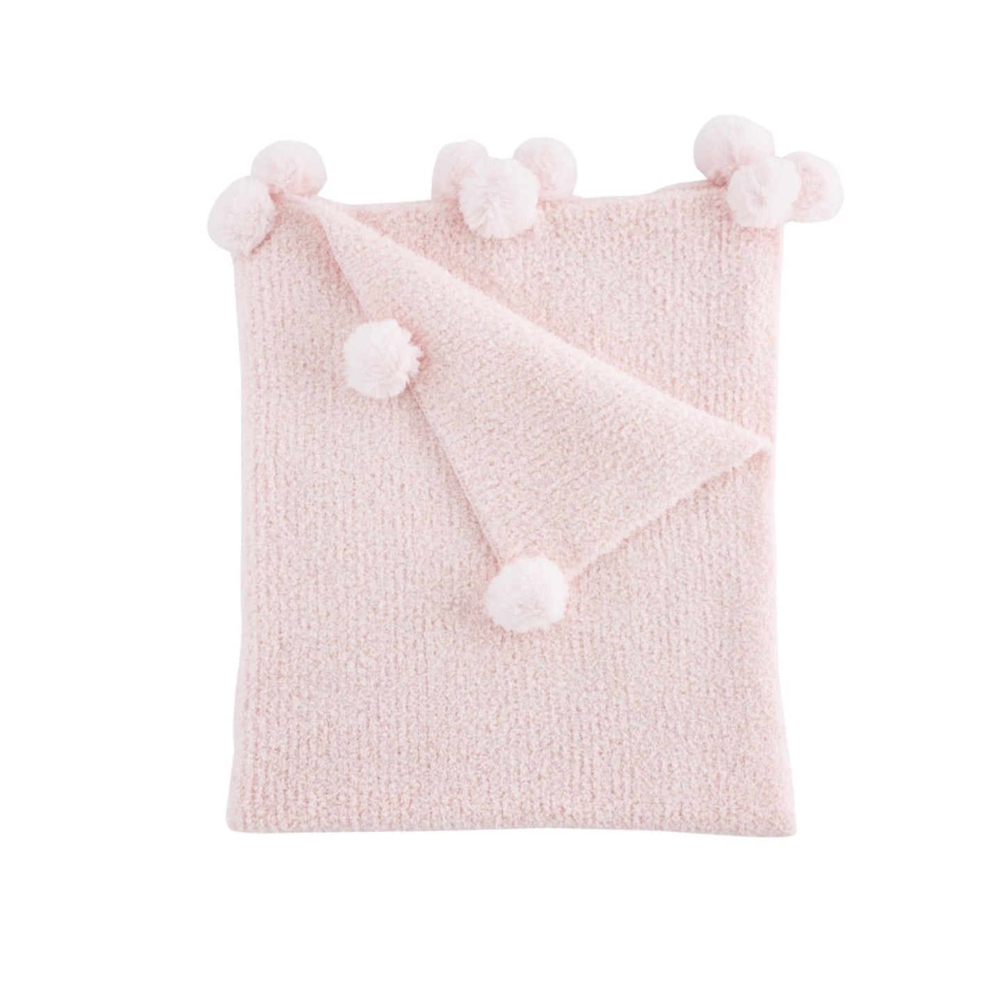 Chenille Pink Baby Blanket