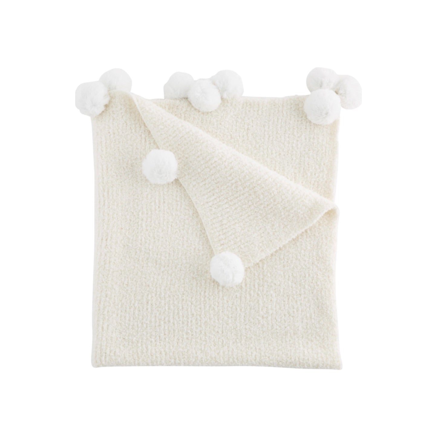 Chenille Ivory Baby Blanket