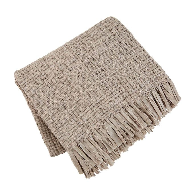 Fringe Blanket - Grey