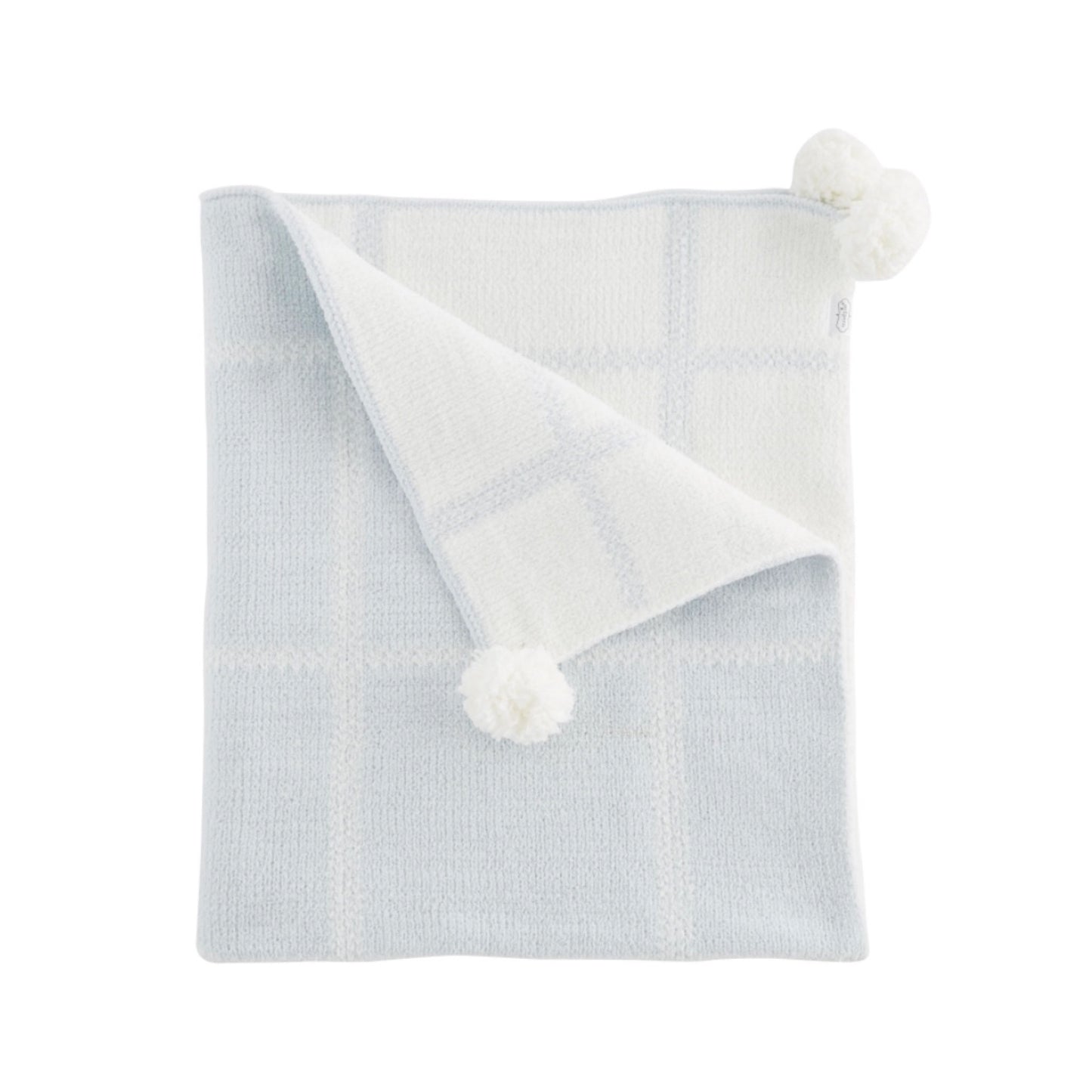 Blue Plaid Baby Blanket