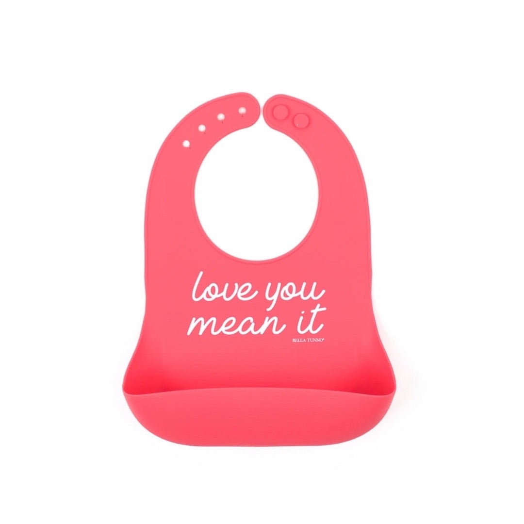Love You, Mean It Wonder Bib