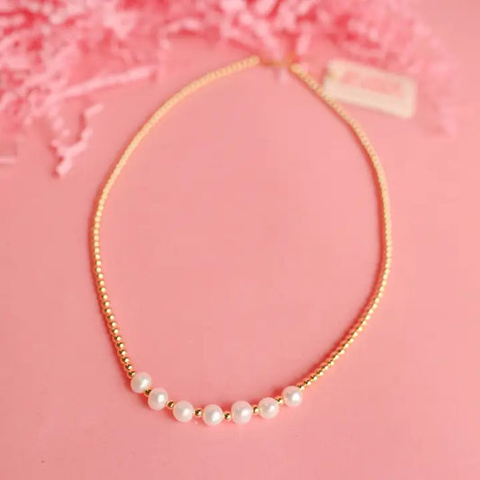 Tatum Pearl Beaded Necklace