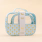 TDE Clearly Chic Cosmetic Bag Set-Marigold Lane Blue