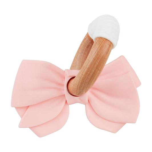 MP Ring Teether- Pink Bow