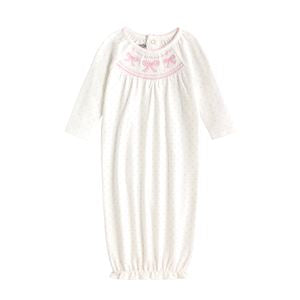Mp Smocked Layette Gown