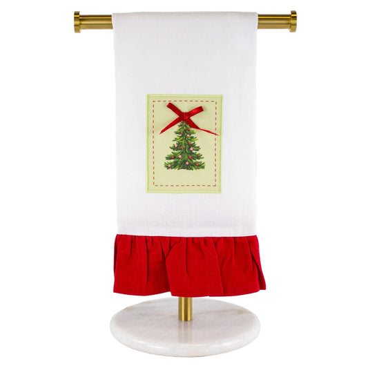 TRS Noelle Tree Ruffle Tea Towel