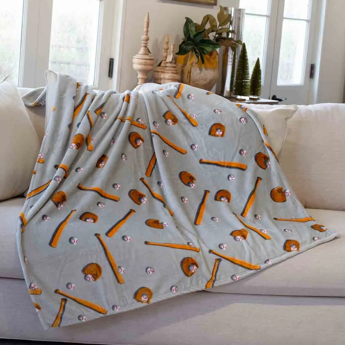 TRS Baseball Throw Blanket