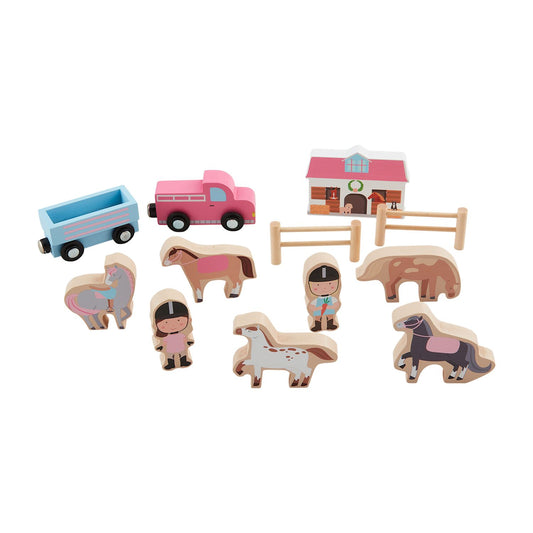 MP Wood Horse Toy Set