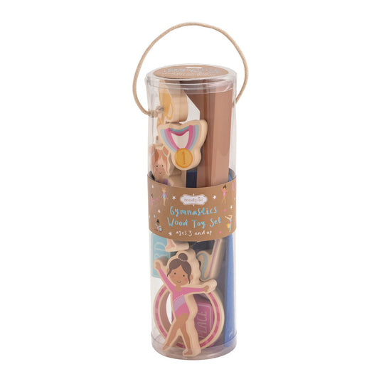 Mp Gymnastics Wood Toy Set