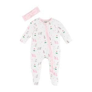MP Pink Golf Sleeper/headband Set