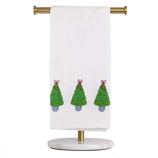 TRS Christmas Topiary Tea Towel