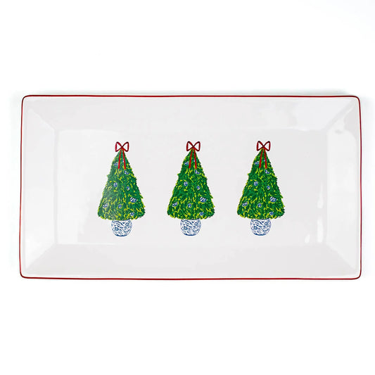 TRS Grand Christmas Tree Rect. Platter