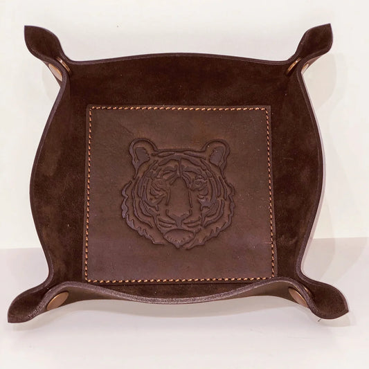 TRS Leather Embossed Valet Tray