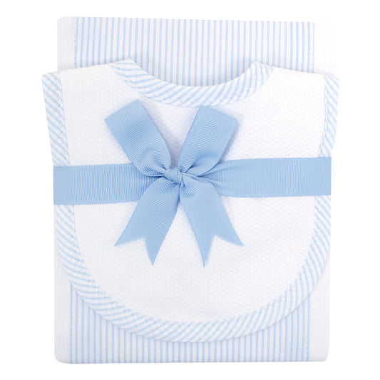 3M Bib & Burp Set - Blue  Seer