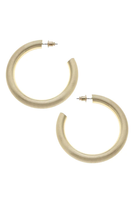 Canvas Isla hoop earrings