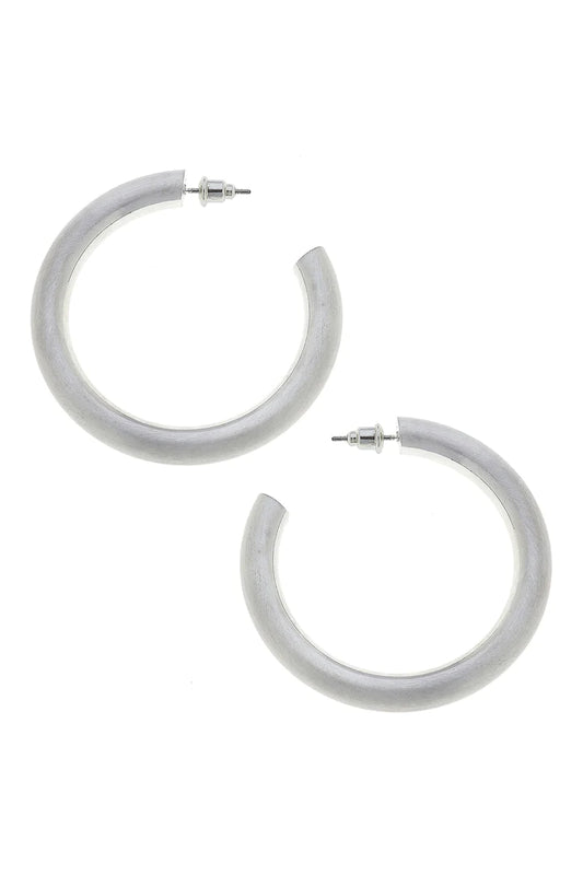 Canvas Isla hoop earrings