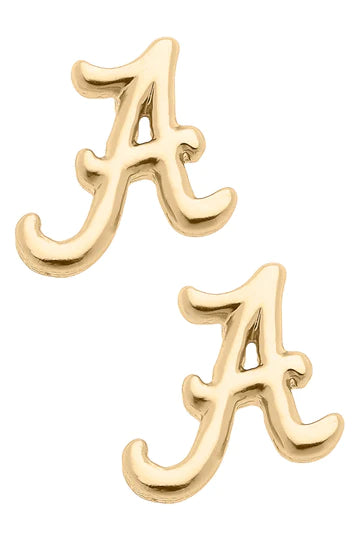 Canvas Alabama stud earrings