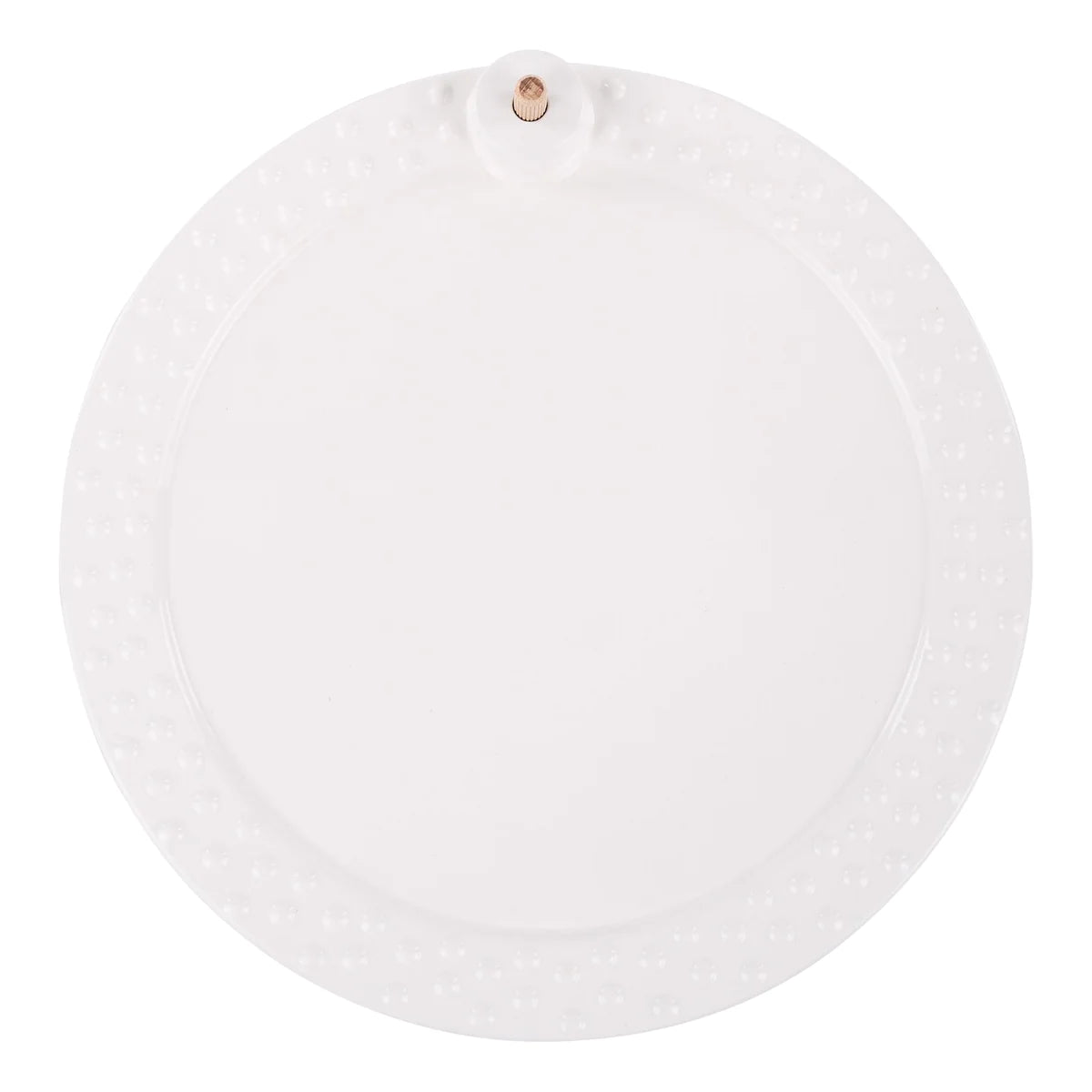 GH White Round Platter