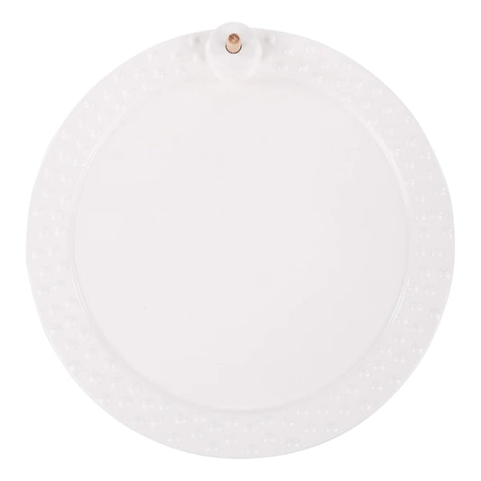 GH White Round Platter