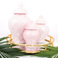 Pink Textured Ginger Jar