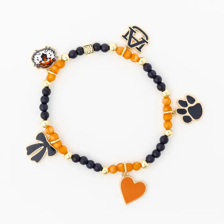 MM Auburn Bracelet Beaded Charm