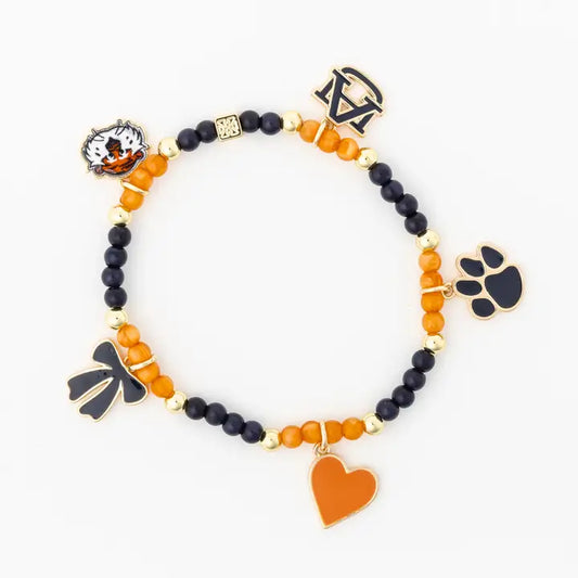 MM Auburn Bracelet Beaded Charm