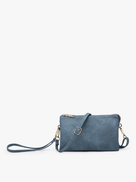 J&C riley wristlet indigo