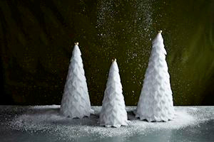 MP White Velvet Tree Set
