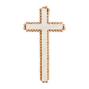MP MD Gold Beaded Cross Sitter