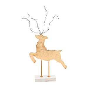 MP SM gold tin deer sitters