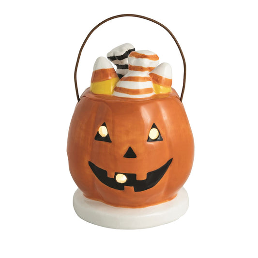 Mp Pumpkin Basket Light Up Sitter