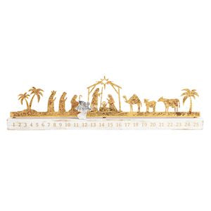 MP Gold Nativity Countdown Calendar