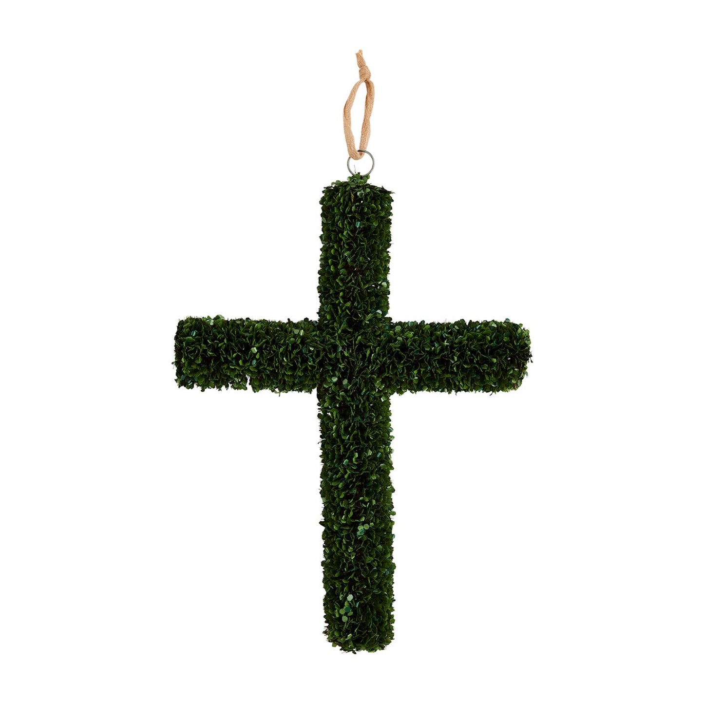 MP boxwood cross door hanger