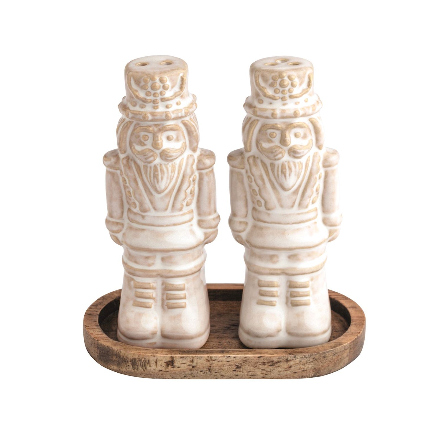 MP White Nutcracker Salt Peppers