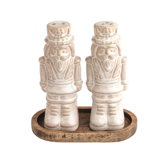 MP White Nutcracker Salt Peppers