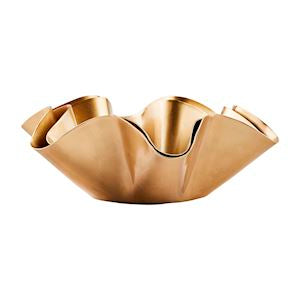 MP Brass Ruffle Bowl