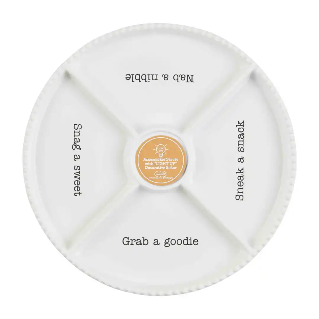 MP white divided tray