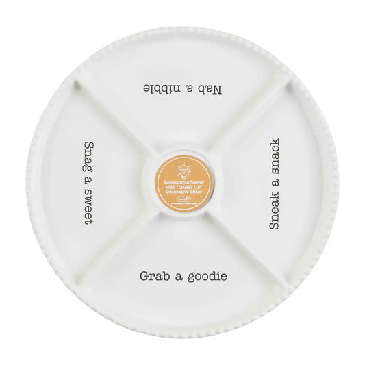 MP white divided tray