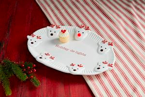 MP light-up platter- reindeer