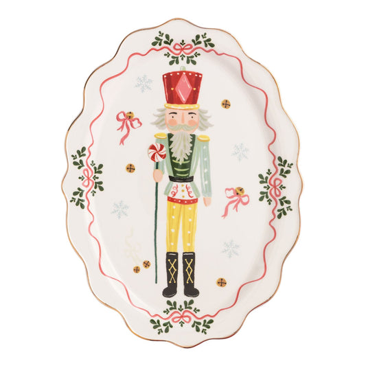 Mp Christmas Nutcracker Small Platter