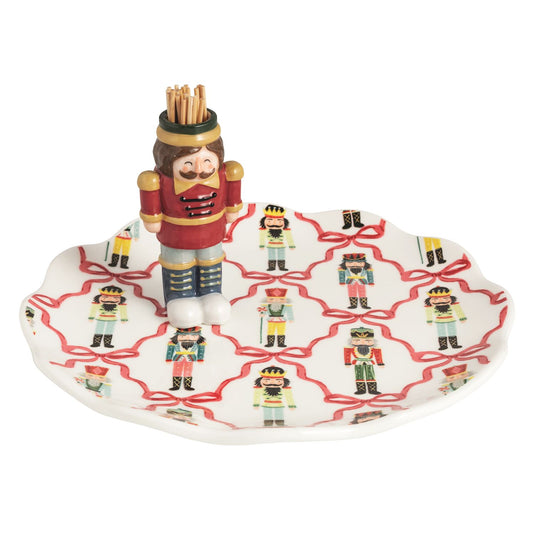 Mp Nutcracker Toothpick Plate Set