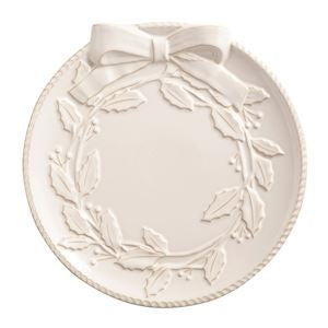 MP White Wreath Platter Set