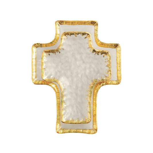 Mp Gold Edge Cross Tidbit Set