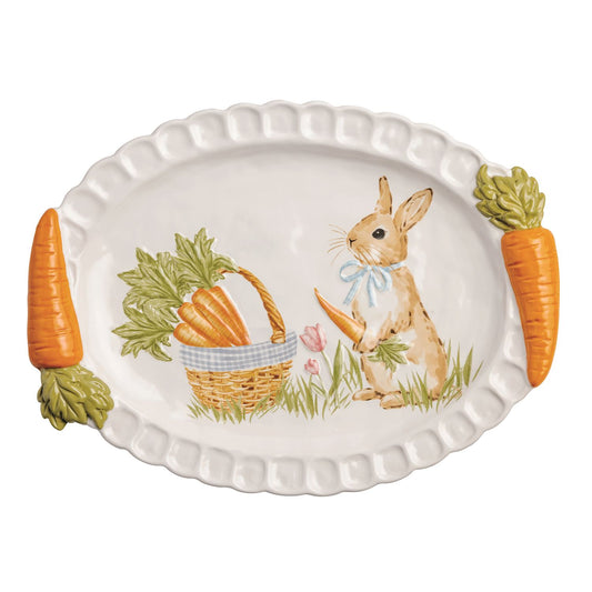 MP Easter Carrot Handle Platter